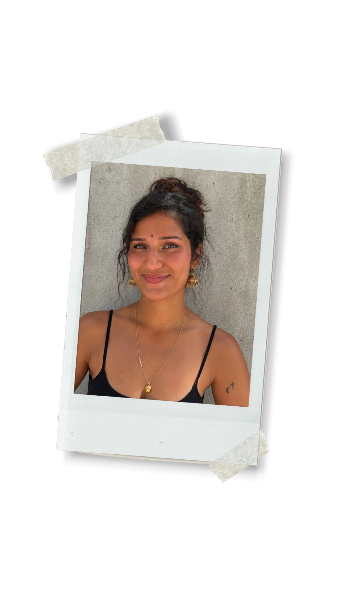 Polaroid-Portrait von Tanvi