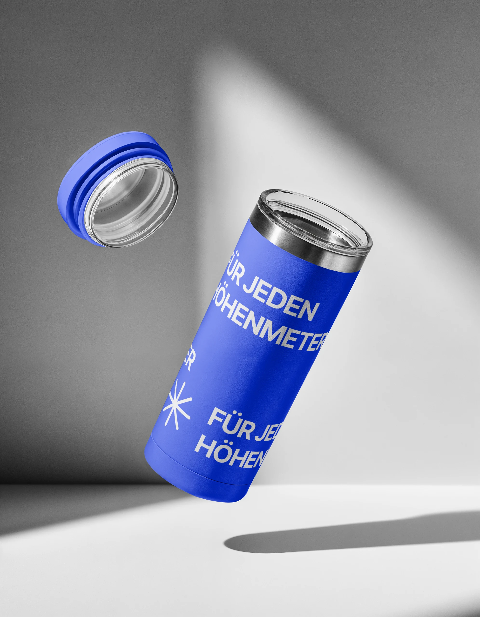 Blaue Steinboc Dose