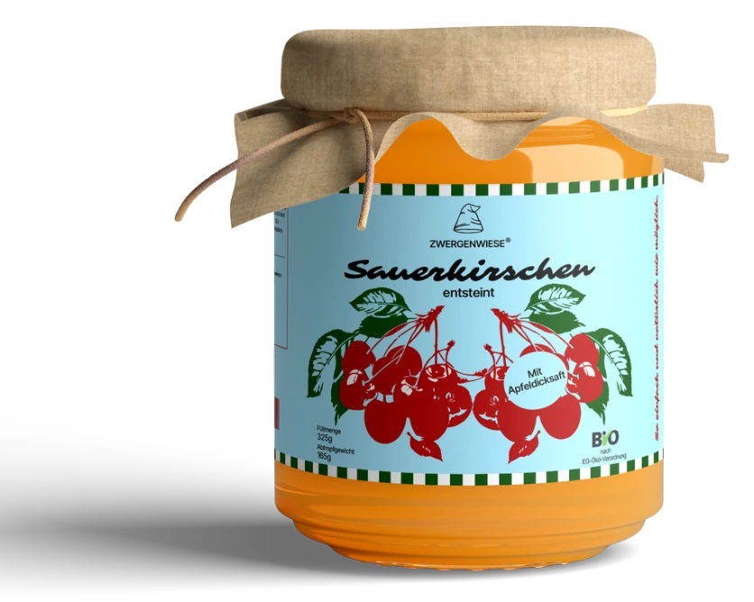 Sauerkirschen Glas